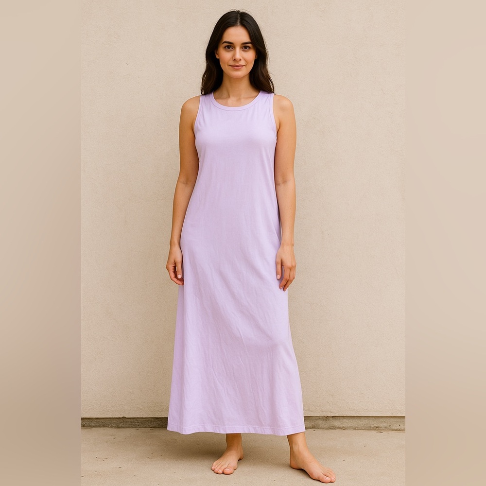 Jockey Light Purple Sleeveless Midi Dress medium